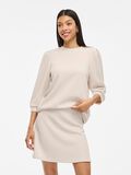 VILA VIREFLECT 3/4 SLEEVED SWEATSHIRT, Super Light Natural Melan, highres - 14112387_SuperLightNaturalMelan_003.jpg