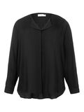 Vila CURVE - HØJ/LAV-SØMKANT SKJORTE, Black, highres - 14074562_Black_001.jpg