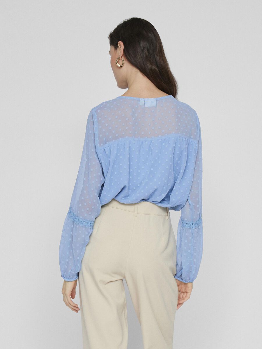 VILA VIEDEE DETAILED LONG SLEEVED BLOUSE, Blissful Blue, highres - 14079577_BlissfulBlue_004.jpg