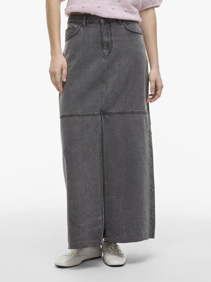 VILA MAXI DENIM ROK, Medium Grey Denim, highres - 14104371_MediumGreyDenim_003.jpg