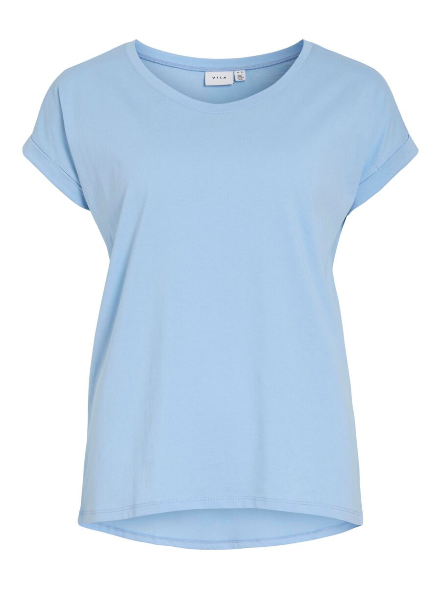VILA VIDREAMERS ROUND NECK T-SHIRT, Frozen Fjord, highres - 14083083_FrozenFjord_001.jpg