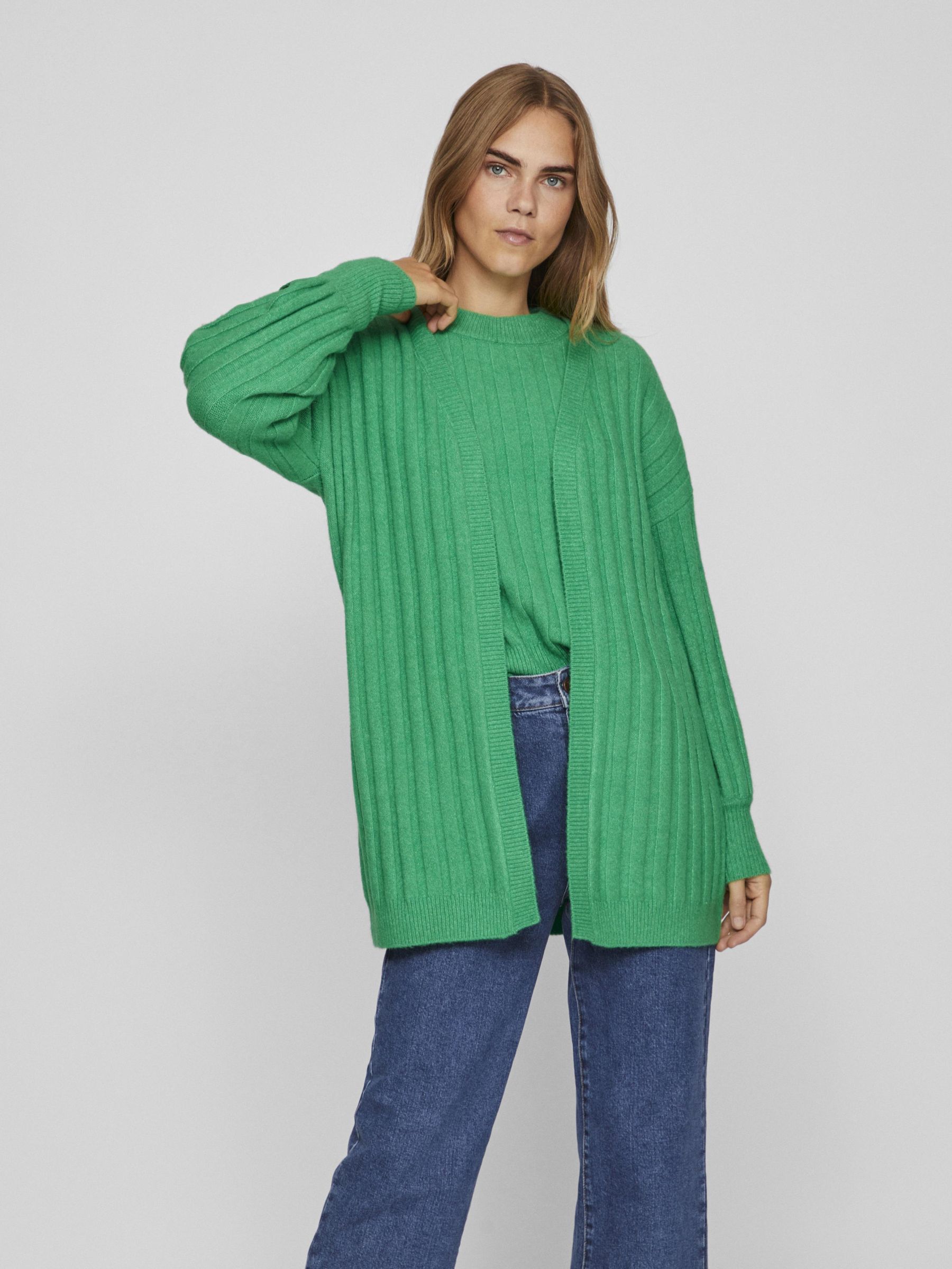 OPEN KNITTED CARDIGAN Green VILA