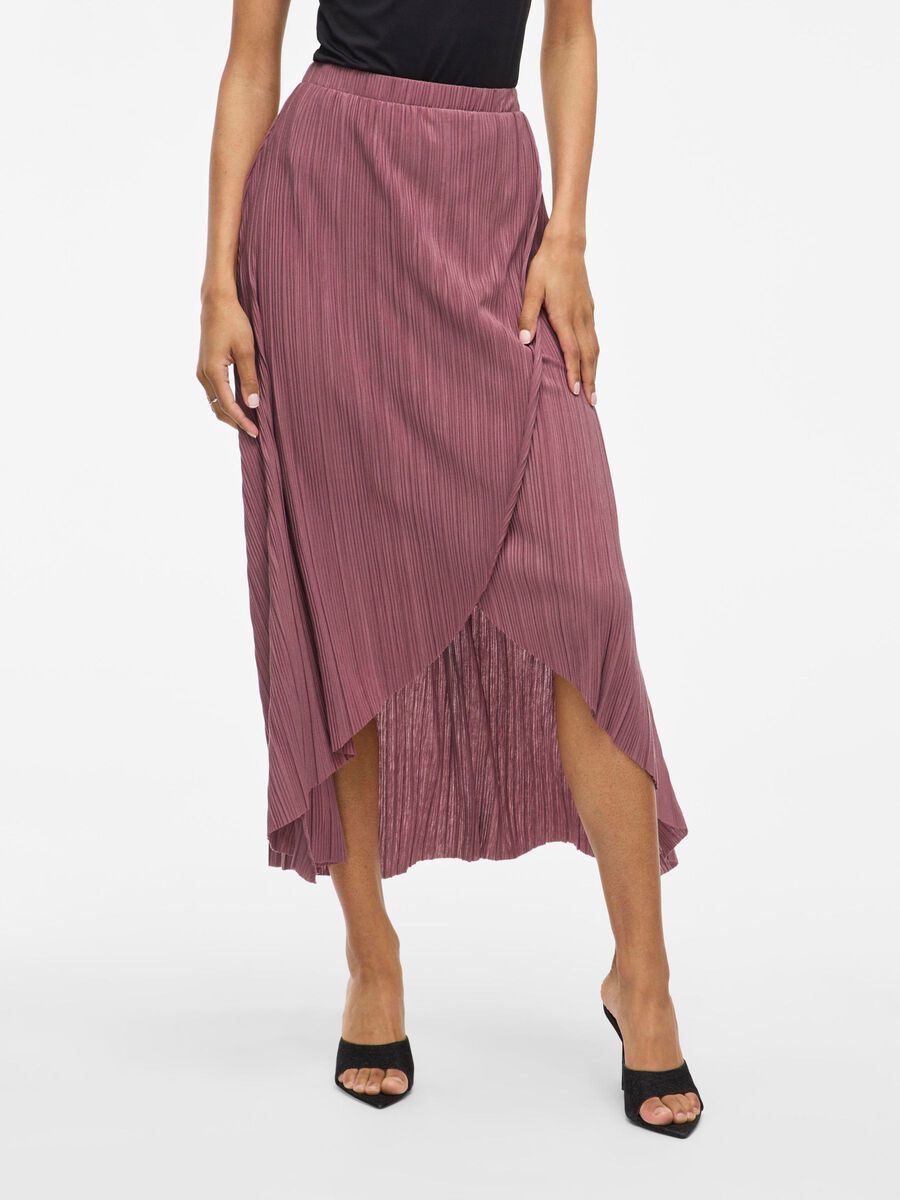 VILA VIPLIS HIGH WAIST MAXI SKIRT, Rose Brown, highres - 14109715_RoseBrown_003.jpg