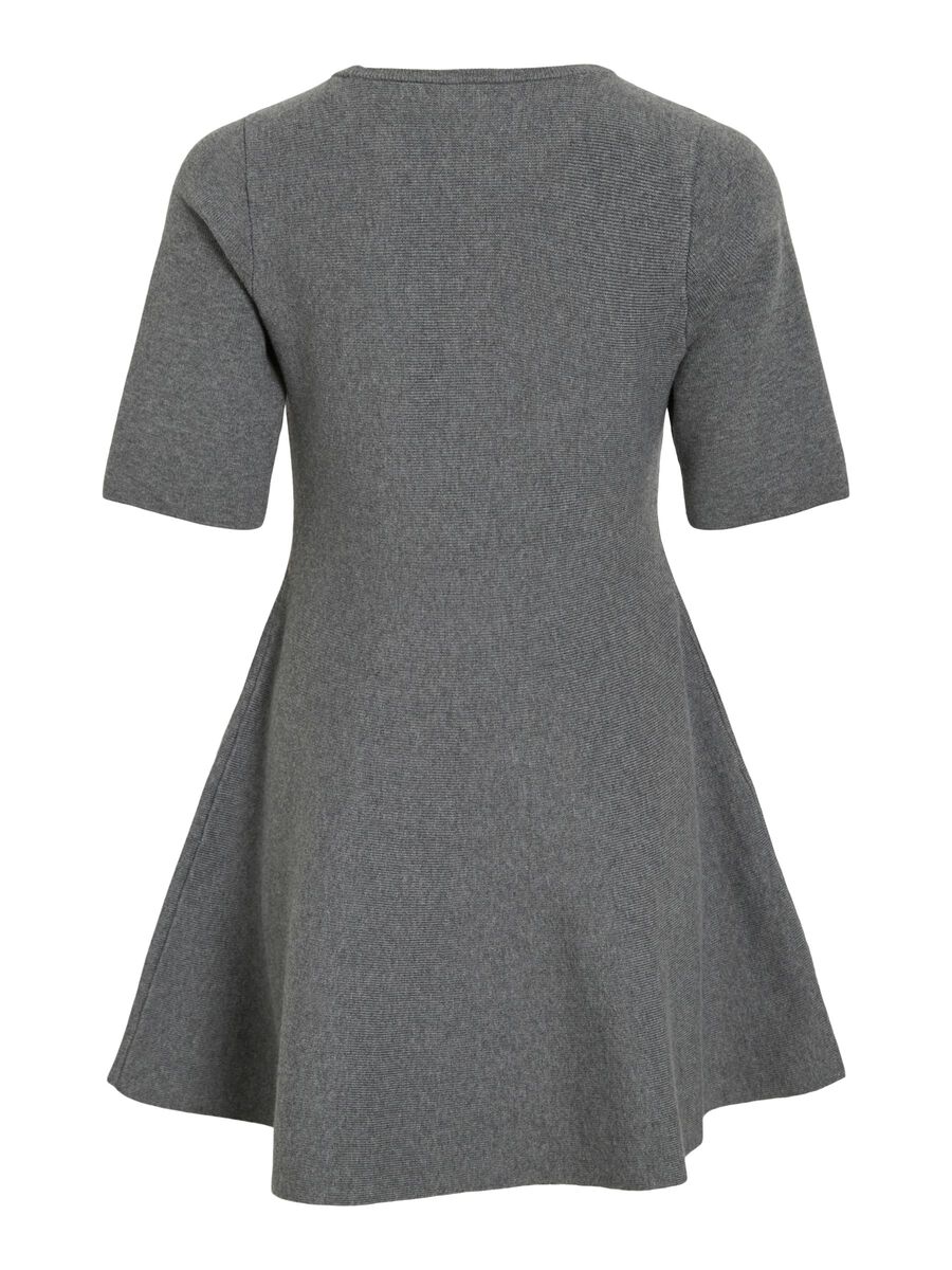 Product carousel image - VIZAHA SHORT SLEEVED SHORT DRESS, Dark Grey Melange | 2