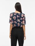 Product image thumbnail - VIEMMA ROUND NECK SHORT SLEEVED TOP, Navy Blazer | 2