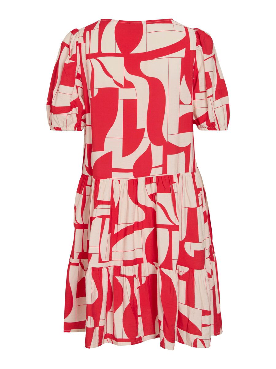VILA VIHASJA MANGAS CORTAS VESTIDO CORTO, Racing Red, highres - 14112233_RacingRed_1235371_002.jpg