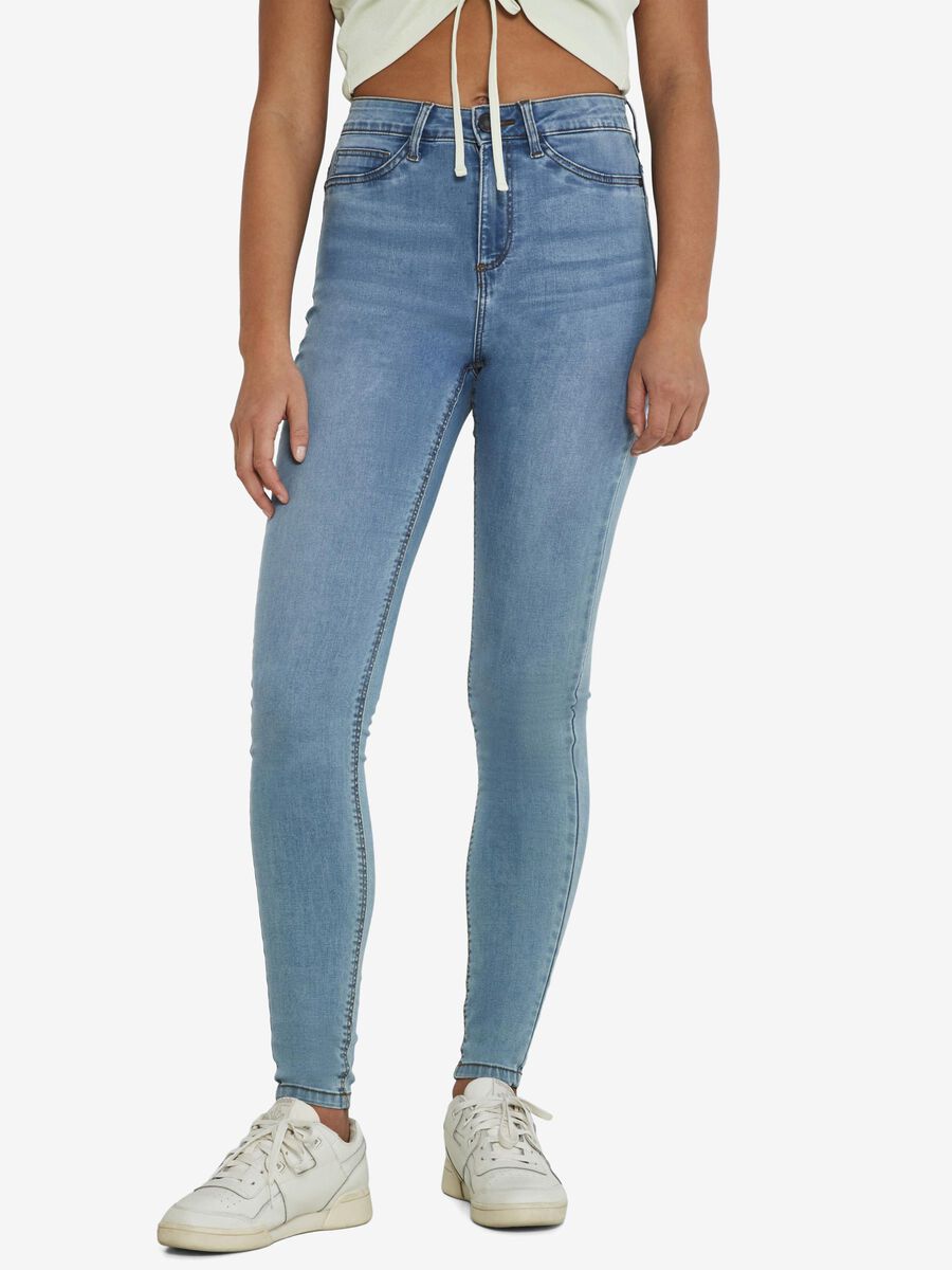 Noisy May NMCALLIE SKINNY FIT-JEANS, Light Blue Denim, highres - 27010813_LightBlueDenim_003.jpg