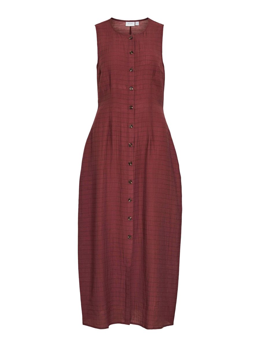 VILA VIENZA SLEEVELESS MAXI DRESS, Burnt Henna, highres - 14110587_BurntHenna_001.jpg