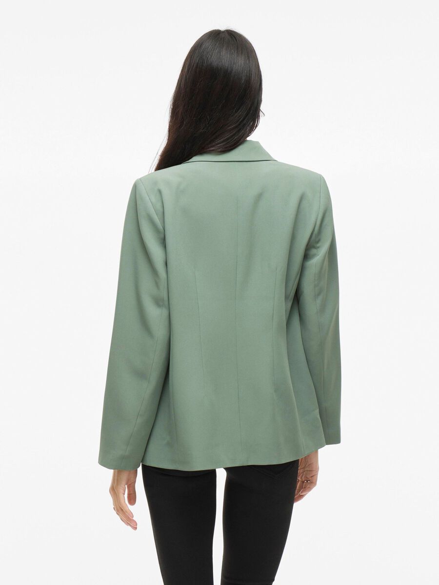 VILA EINREIHIGER BLAZER, Laurel Wreath, highres - 14107071_LaurelWreath_004.jpg