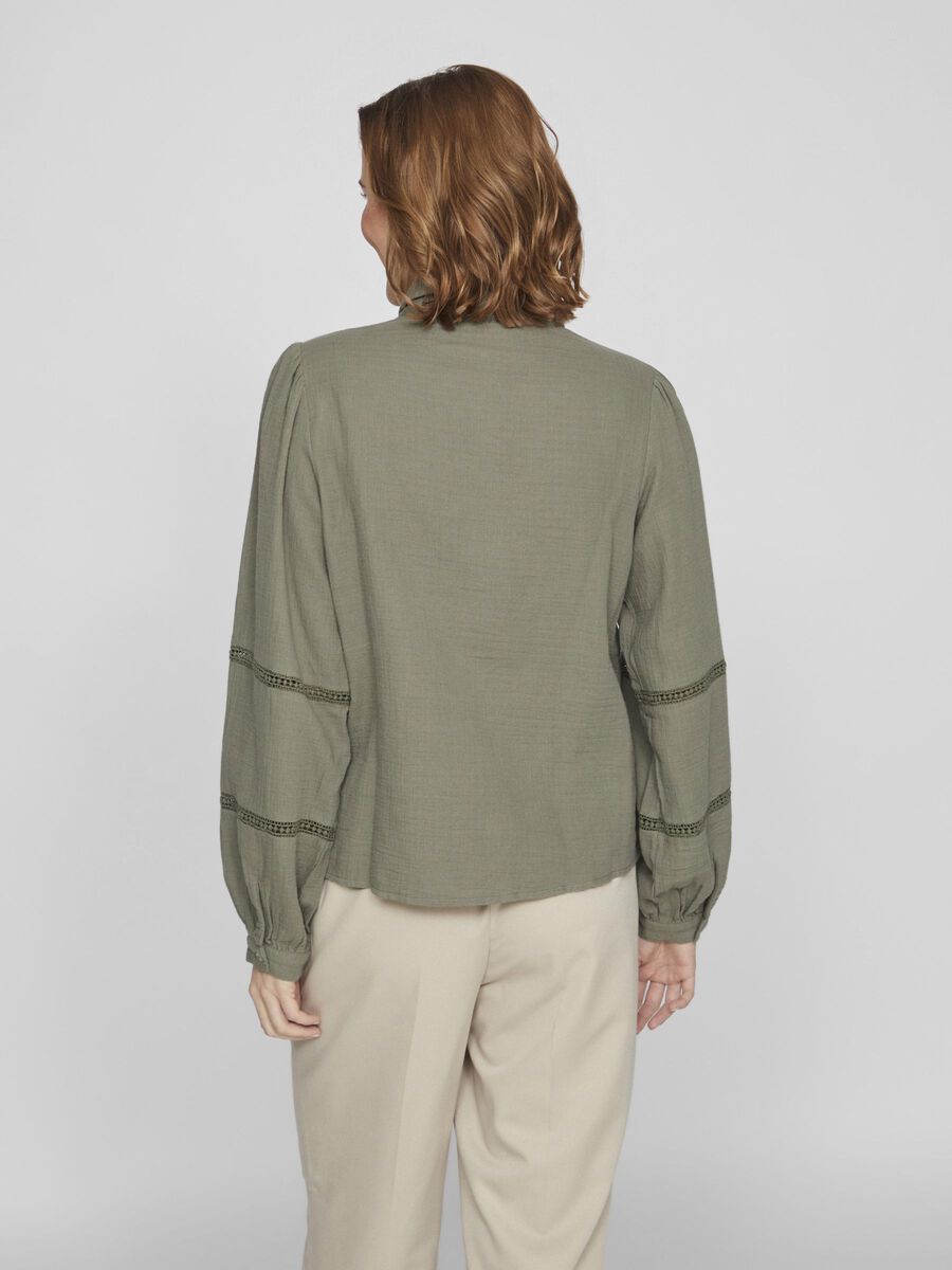 VILA LACE DETAILED SHIRT, Dusty Olive, highres - 14093834_DustyOlive_004.jpg