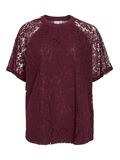 VILA VIOLINE LACE SHORT-SLEEVED T-SHIRT, Fig, highres - 14114791_Fig_001.jpg
