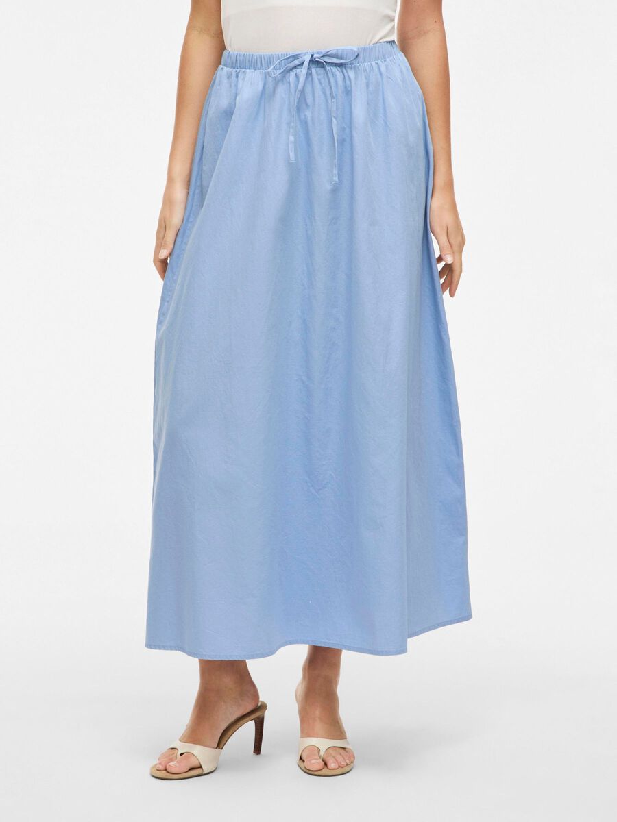 VILA VIPERF COTTON MAXI SKIRT, Frozen Fjord, highres - 14111236_FrozenFjord_003.jpg