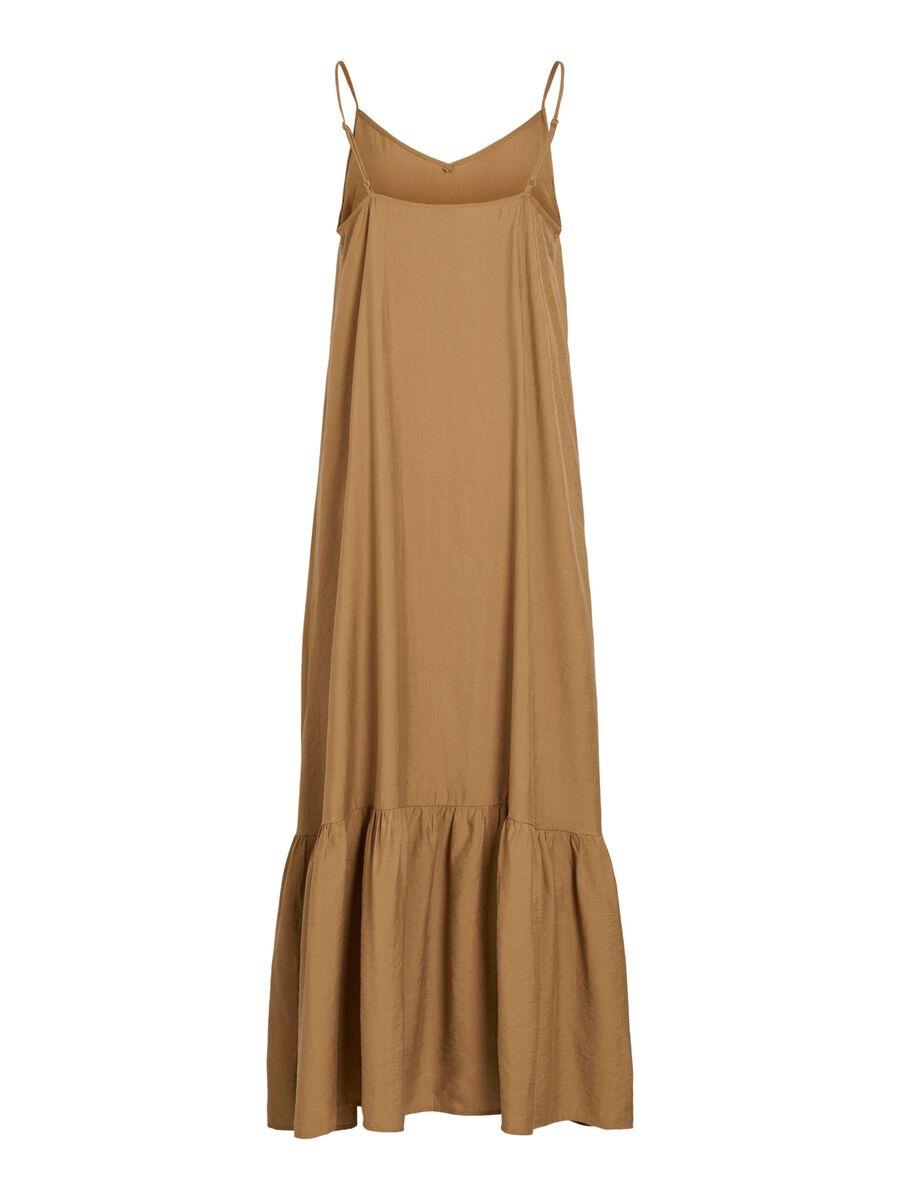 VILA VISILLE STRAP MAXI DRESS, Bistre, highres - 14112580_Bistre_002.jpg