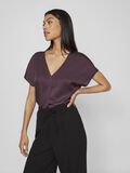 VILA VIELLETTE V-AUSSCHNITT OBERTEIL MIT KURZEN ÄRMELN, Plum Perfect, highres - 14089239_PlumPerfect_003.jpg