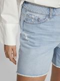 VILA HIGH WAIST DENIM SHORTS, Light Blue Denim, highres - 14095338_LightBlueDenim_006.jpg
