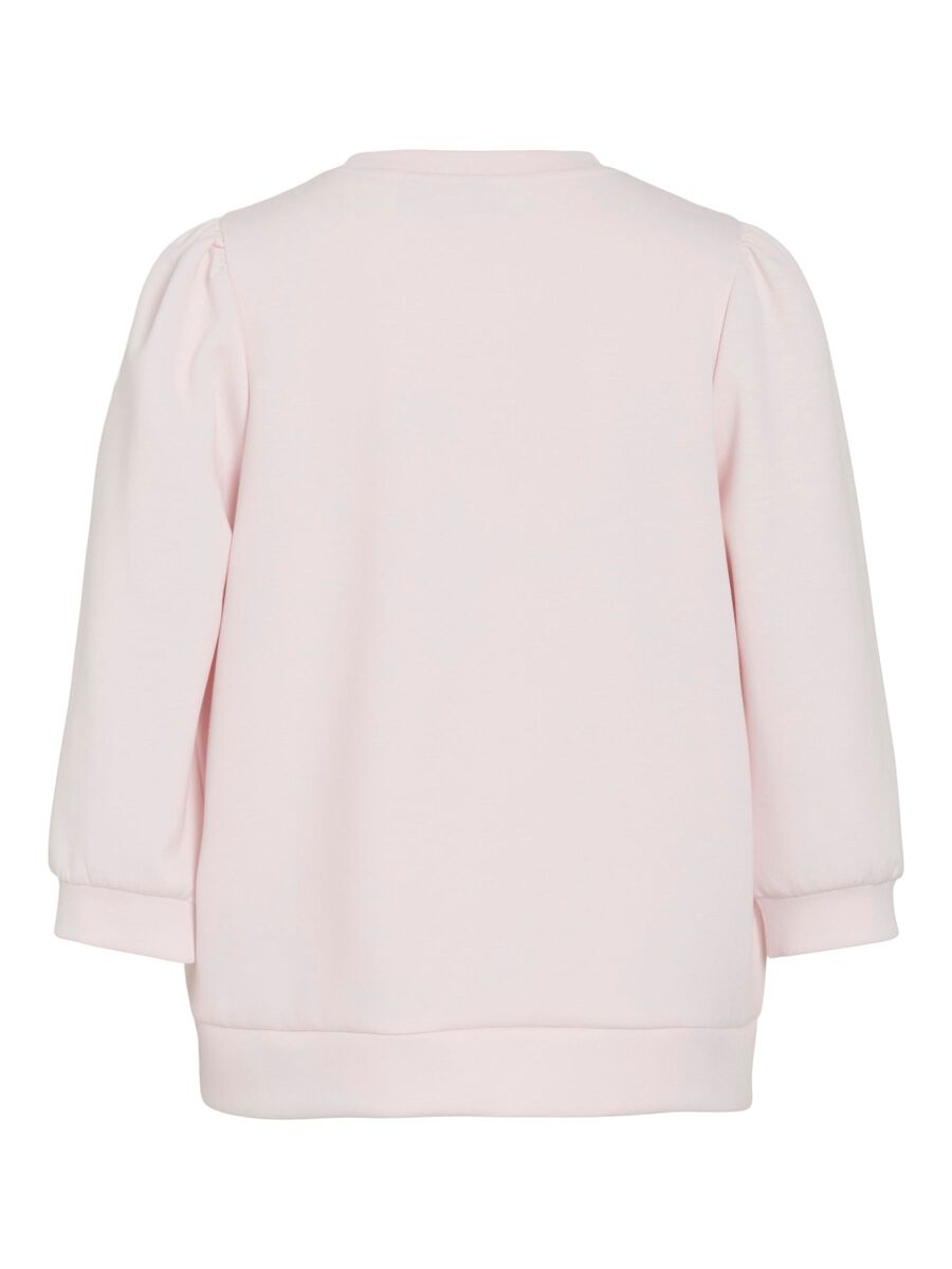 VILA VIREFLECT 3/4 SLEEVED SWEATSHIRT, Pink Marshmallow, highres - 14112387_PinkMarshmallow_002.jpg