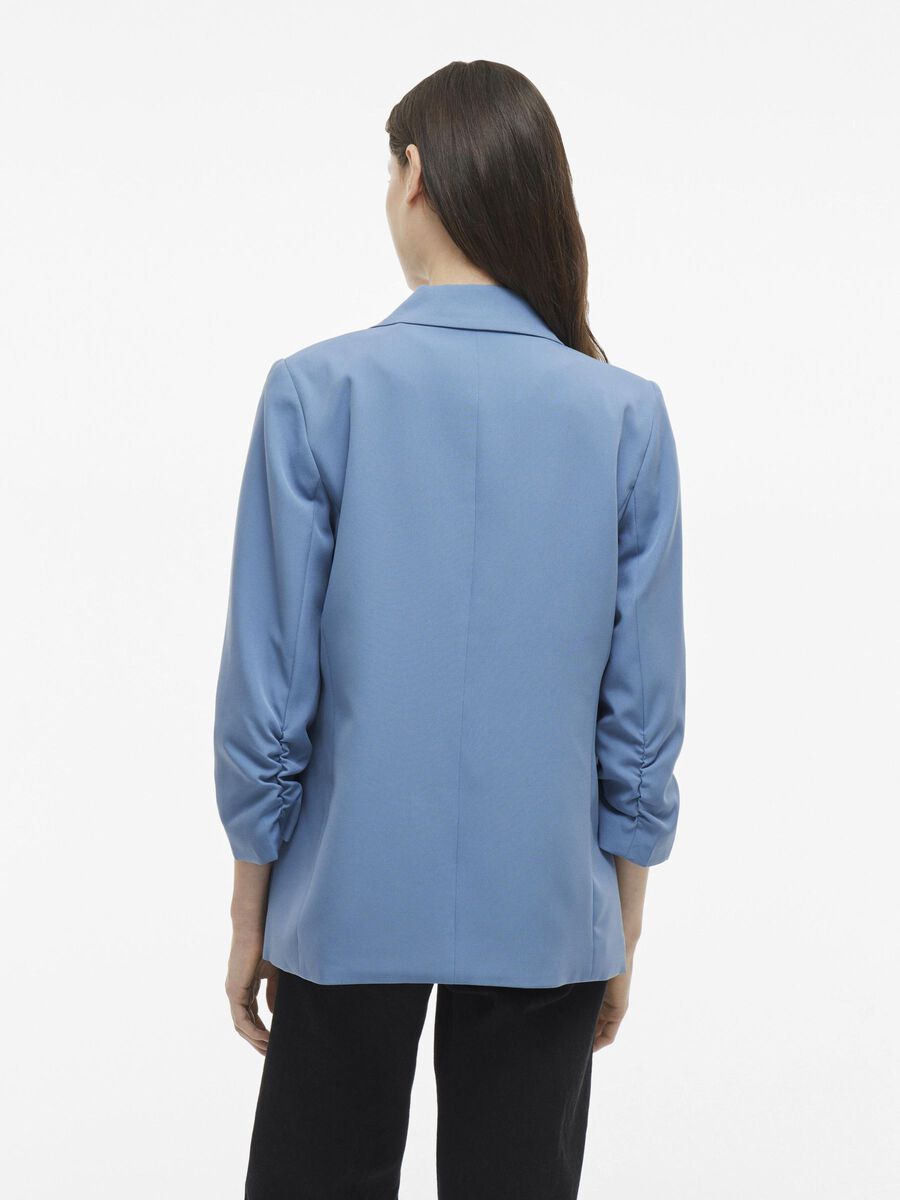 VILA 3/4-SLEEVED BLAZER, Coronet Blue, highres - 14109496_CoronetBlue_004.jpg