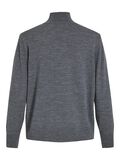 VILA TURTLENECK KNITTED PULLOVER, Medium Grey Melange, highres - 14104929_MediumGreyMelange_002.jpg