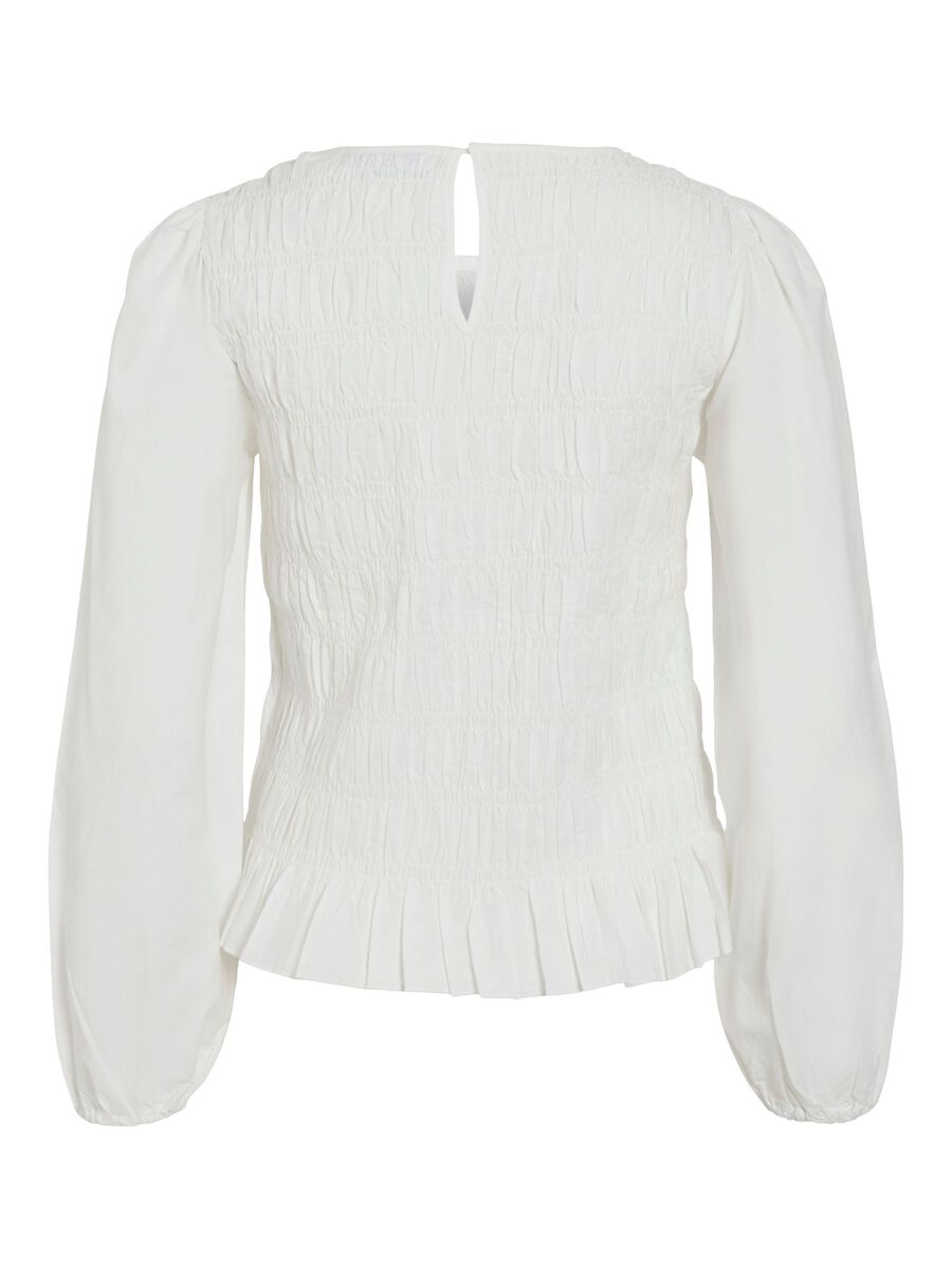 Product carousel image - VIFENEKA LONG SLEEVED SMOCK TOP, Cloud Dancer | 2