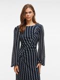 VILA LONG SLEEVED MIDI DRESS, Navy Blazer, highres - 14104312_NavyBlazer_1179136_007.jpg