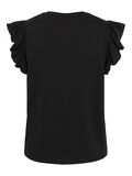VILA VISUMMER ROUND NECK CAP SLEEVE TOP, Black, highres - 14111867_Black_002.jpg