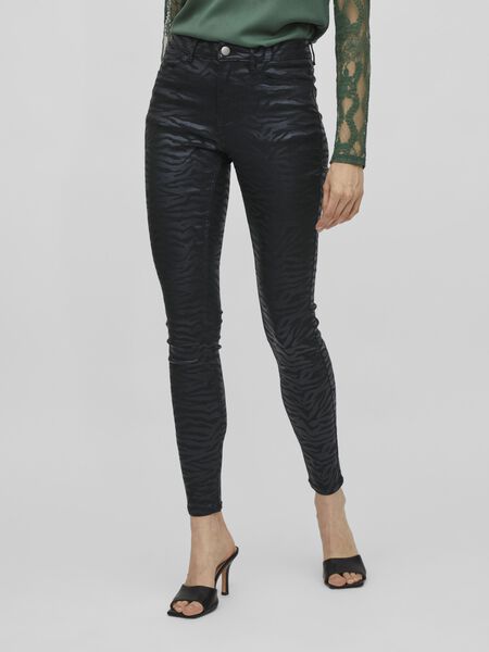 Vila MID WAIST COATED JEGGINGS, Black, highres - 14079919_Black_978399_003.jpg