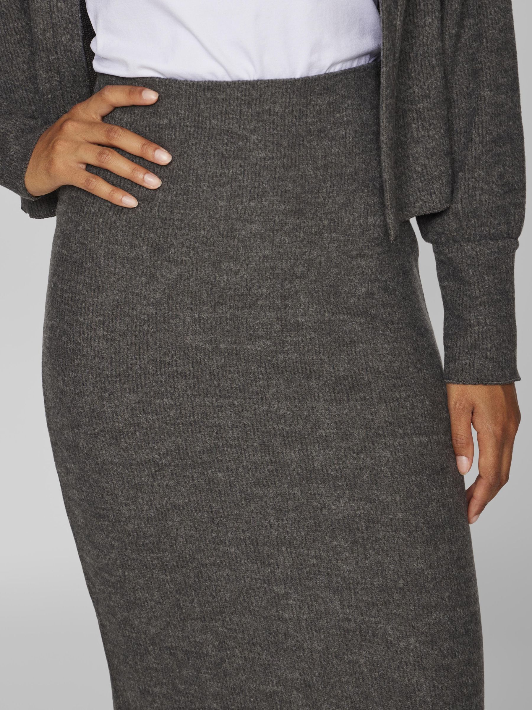 Dark grey pencil skirt sale