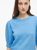 VILA VIRIL SHORT SLEEVED KNITTED TOP, Blissful Blue, highres - 14105306_BlissfulBlue_1182641_007.jpg