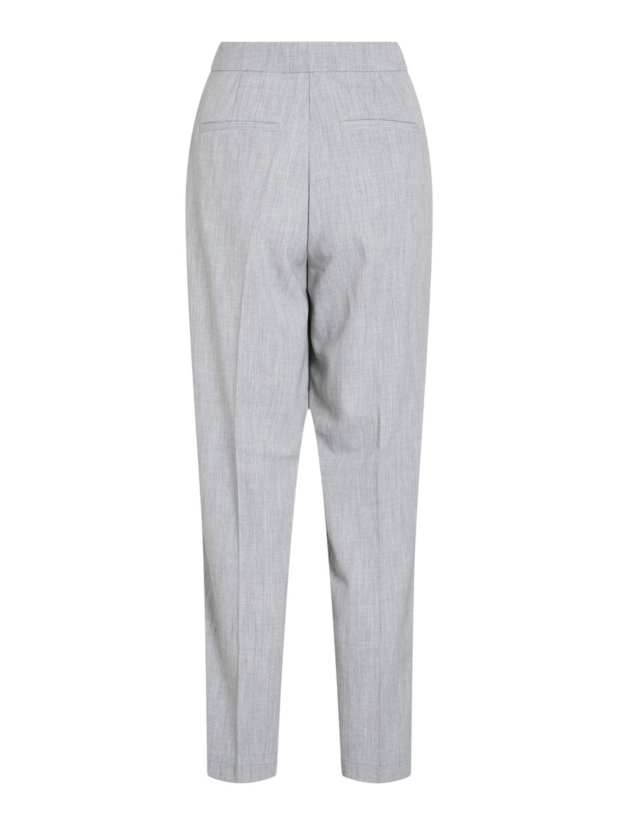 VILA HØY MIDJE BUKSER, Light Grey Melange, highres - 14104277_LightGreyMelange_002.jpg