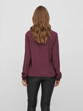 Vila LACE NECK LONG SLEEVED BLOUSE, Winetasting, highres - 14083466_Winetasting_004.jpg