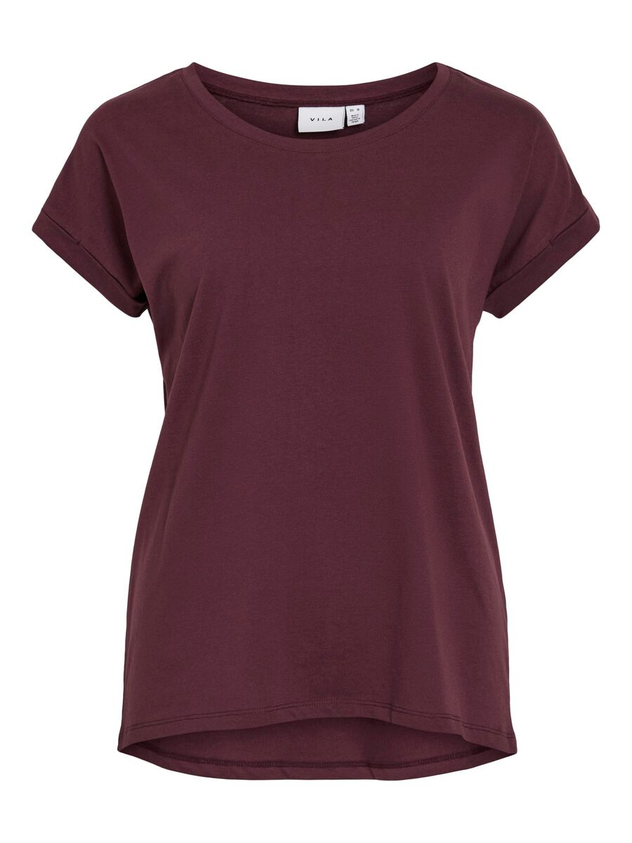 VILA VIDREAMERS ROUND NECK T-SHIRT, Fig, highres - 14083083_Fig_001.jpg