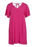 Vila CURVE - SHORT SLEEVED DRESS, Pink Yarrow, highres - 14086017_PinkYarrow_001.jpg