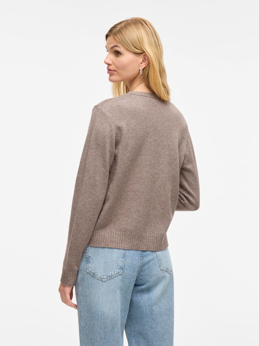 VILA VIRIL SHORT OPEN CARDIGAN, Falcon, highres - 14060800_Falcon_816341_004.jpg