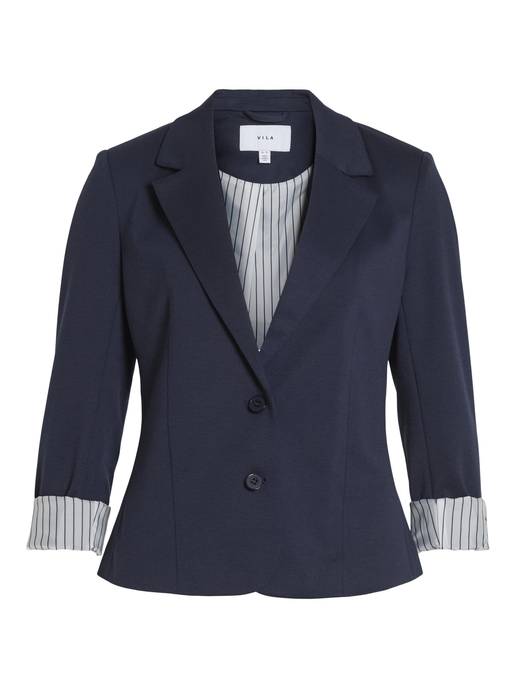 Ladies navy fitted discount blazer