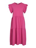 VILA SHORT SLEEVE MIDI DRESS, Raspberry Rose, highres - 14087542_RaspberryRose_001.jpg