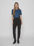 VILA VIVARONE SLIM FIT HØJTALJEDE BUKSER, Black, highres - 14087406_Black_005.jpg