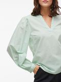 VILA V-NECK LONG SLEEVED BLOUSE, Silt Green, highres - 14105205_SiltGreen_007.jpg