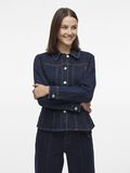 VILA BUTTONED DENIM JACKET, Dark Blue Denim, highres - 14104769_DarkBlueDenim_007.jpg