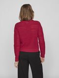 VILA ROUND NECK KNITTED PULLOVER, Cerise, highres - 14092276_Cerise_004.jpg