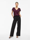 VILA VISTASIA V-NECK SHORT SLEEVED TOP, Fig, highres - 14111231_Fig_005.jpg
