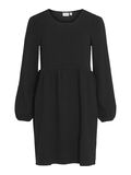 Vila LONG SLEEVED SHORT DRESS, Black, highres - 14099443_Black_001.jpg