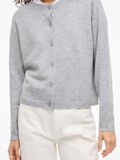 Product image thumbnail - VILIGA RONDE HALS GEBREID VEST, Light Grey Melange | 5