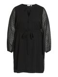 Vila CURVE - LONG SLEEVED SHORT DRESS, Black, highres - 14093568_Black_001.jpg