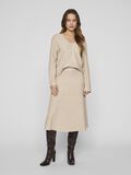 VILA V-NECK KNITTED TOP, Natural Melange, highres - 14104646_NaturalMelange_005.jpg