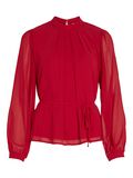 Vila TIE BELT BLOUSE, Pompeian Red, highres - 14083269_PompeianRed_001.jpg