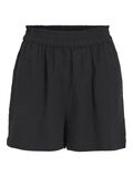 VILA HIGH WAIST COTTON SHORTS, Black Beauty, highres - 14089489_BlackBeauty_001.jpg
