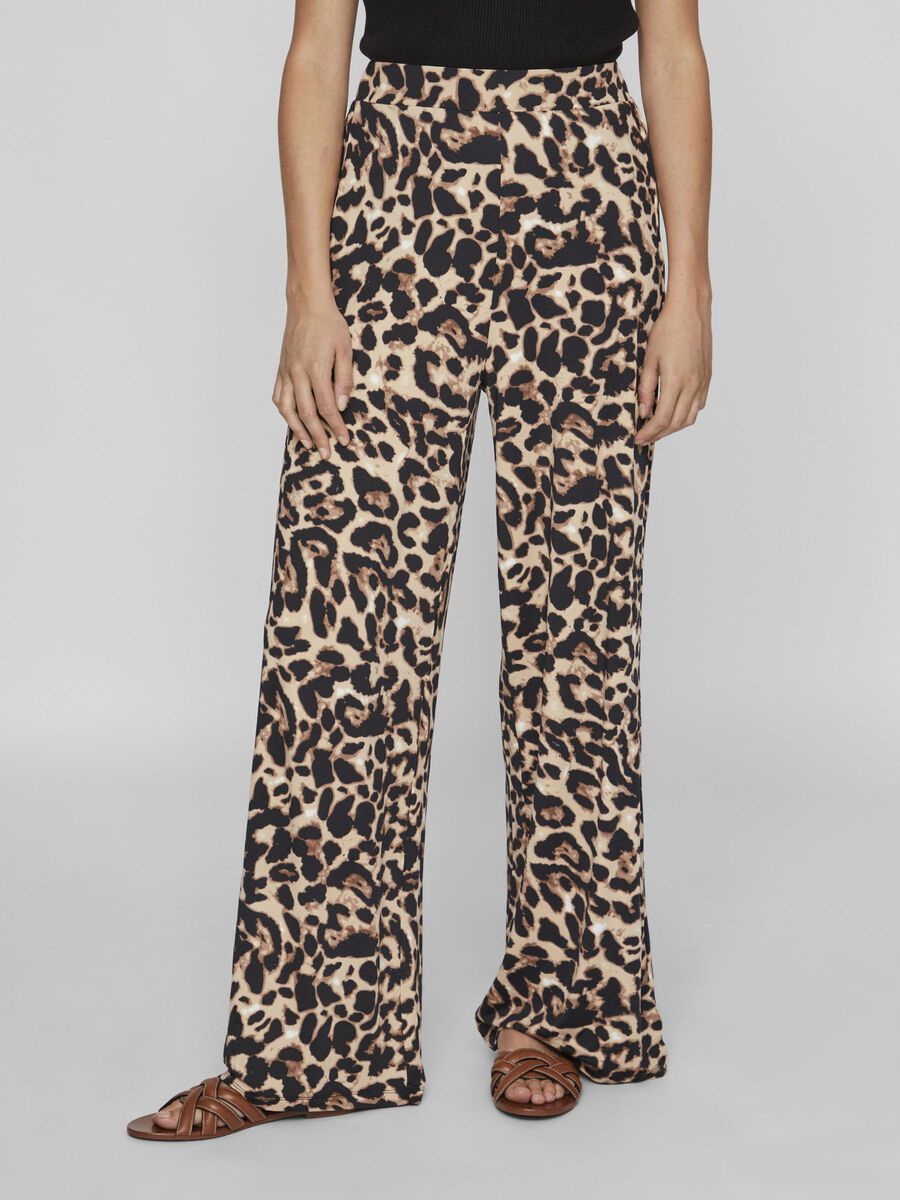VILA VILEOA WIDE-LEG TROUSERS, Black, highres - 14105125_Black_1170572_003.jpg