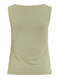 VILA BÅDUDSKÆRING TOP UDEN ÆRMER, Oil Green, highres - 14109693_OilGreen_002.jpg