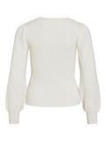 VILA V-NECK KNITTED TOP, Cloud Dancer, highres - 14104962_CloudDancer_002.jpg