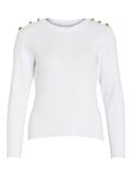 VILA ROUND NECK LONG SLEEVED TOP, Snow White, highres - 14107493_SnowWhite_001.jpg